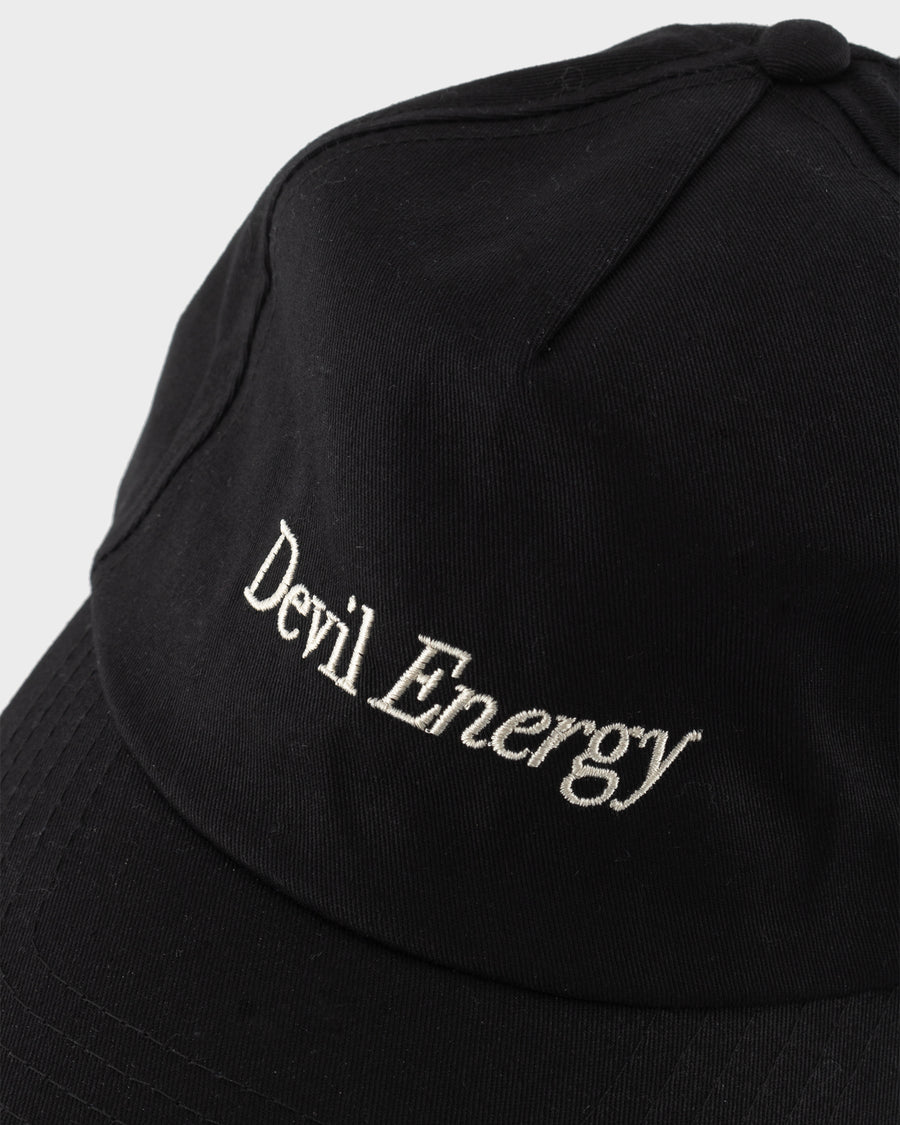 HAVVA Devil Energy Cap in black with white slogan