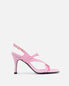 HAVVA Monogram sandal in baby pink leather